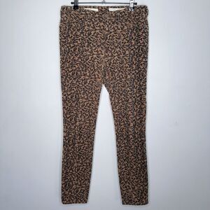 Pilcro And The Letterpress Women’s Serif Coroduroy Pants Floral Print Size 28